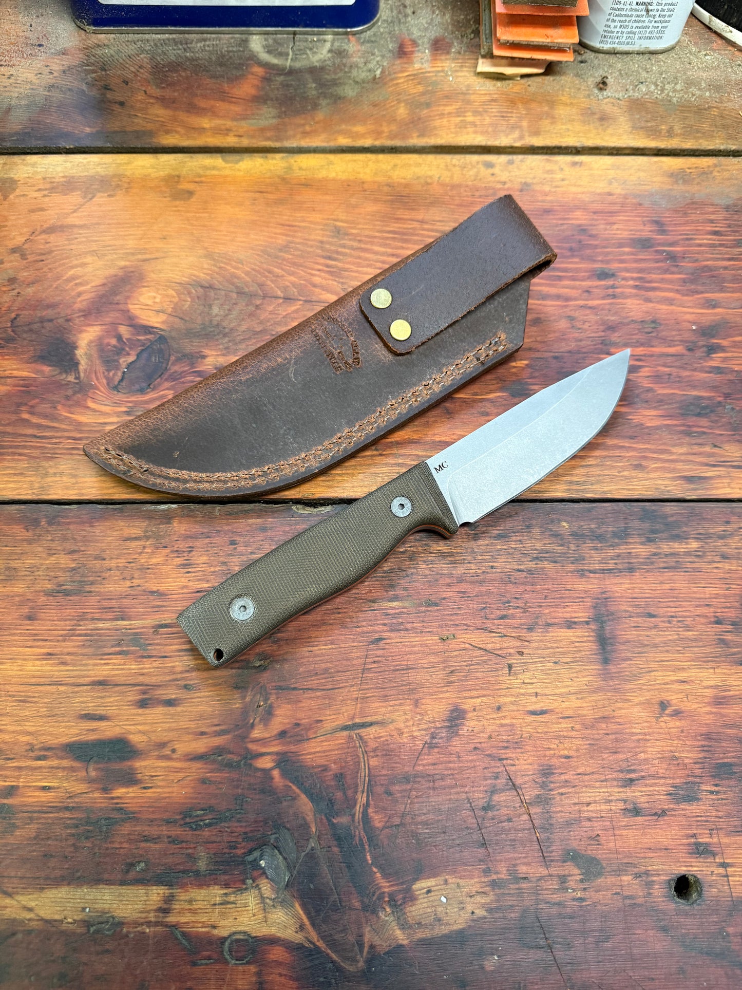 HKC - Hunter - OD Green Micarta - Magnacut - 04