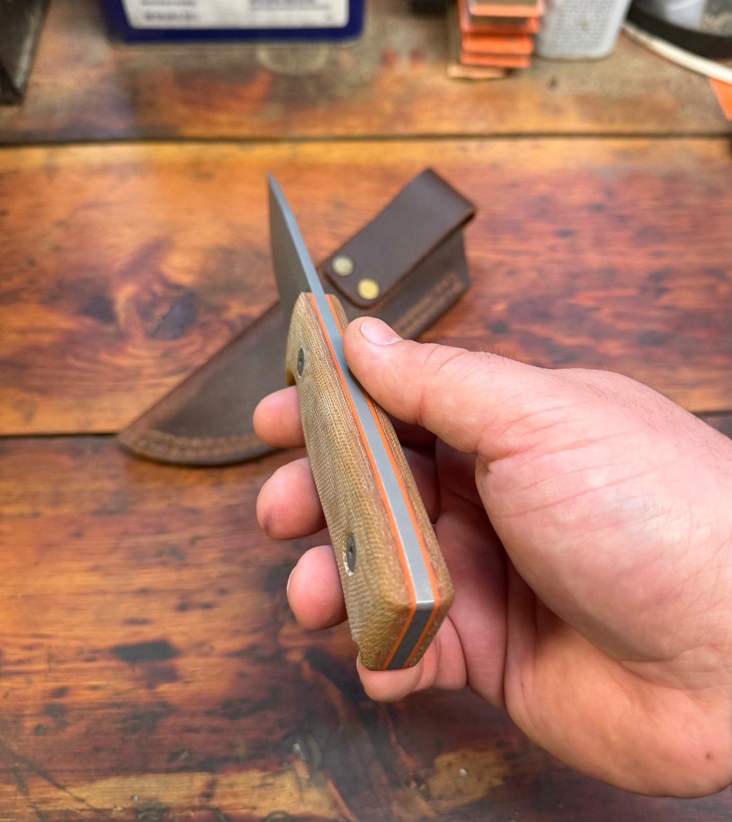 HKC - Hunter - Natural Micarta - Nitro V - 010
