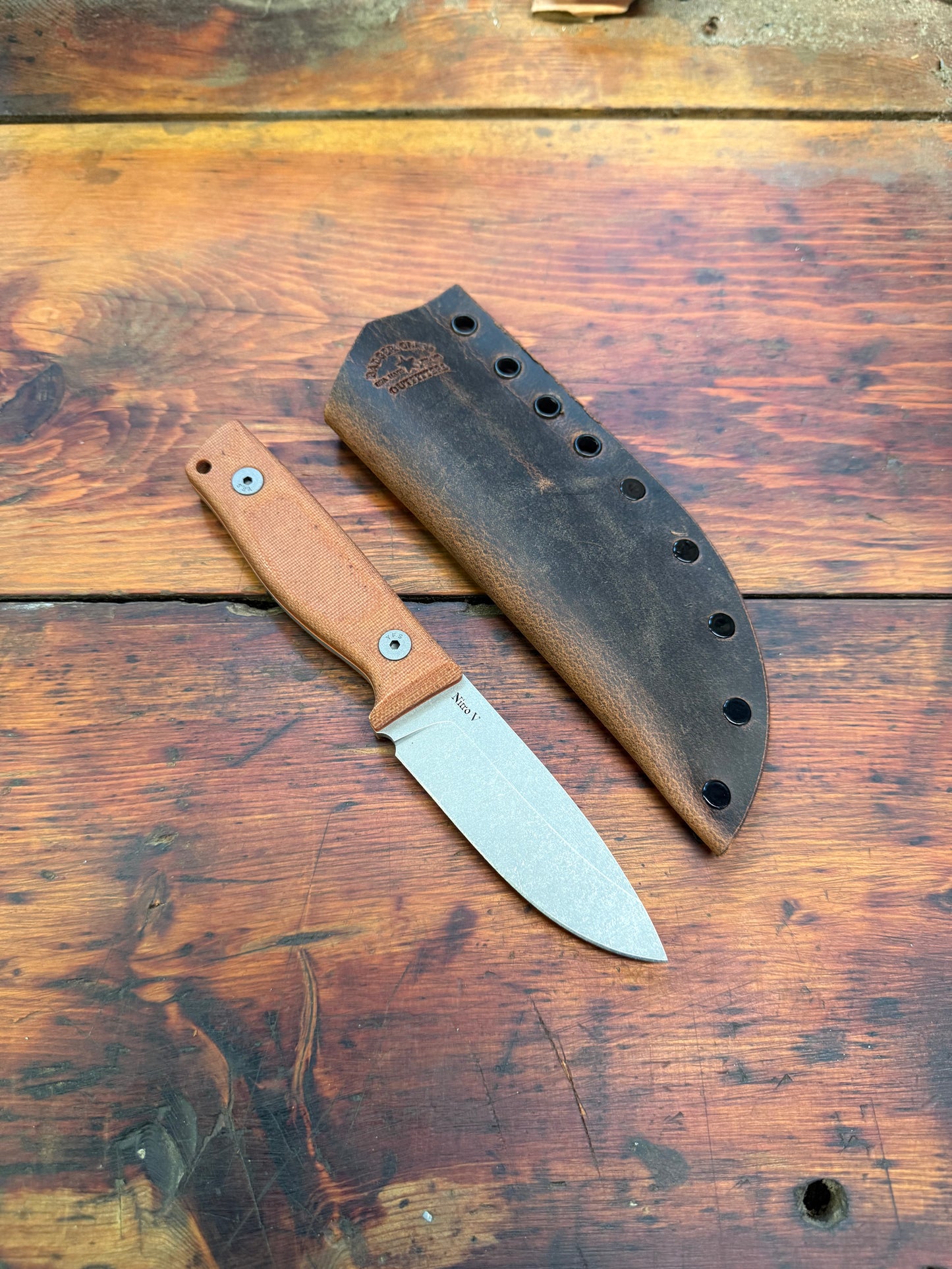 HKC - EDC3 - Nitro V - Natural Micarta - 018