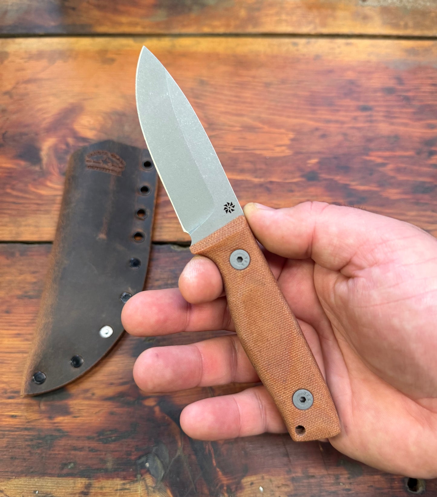 HKC - EDC3 - Nitro V - Natural Micarta - 018