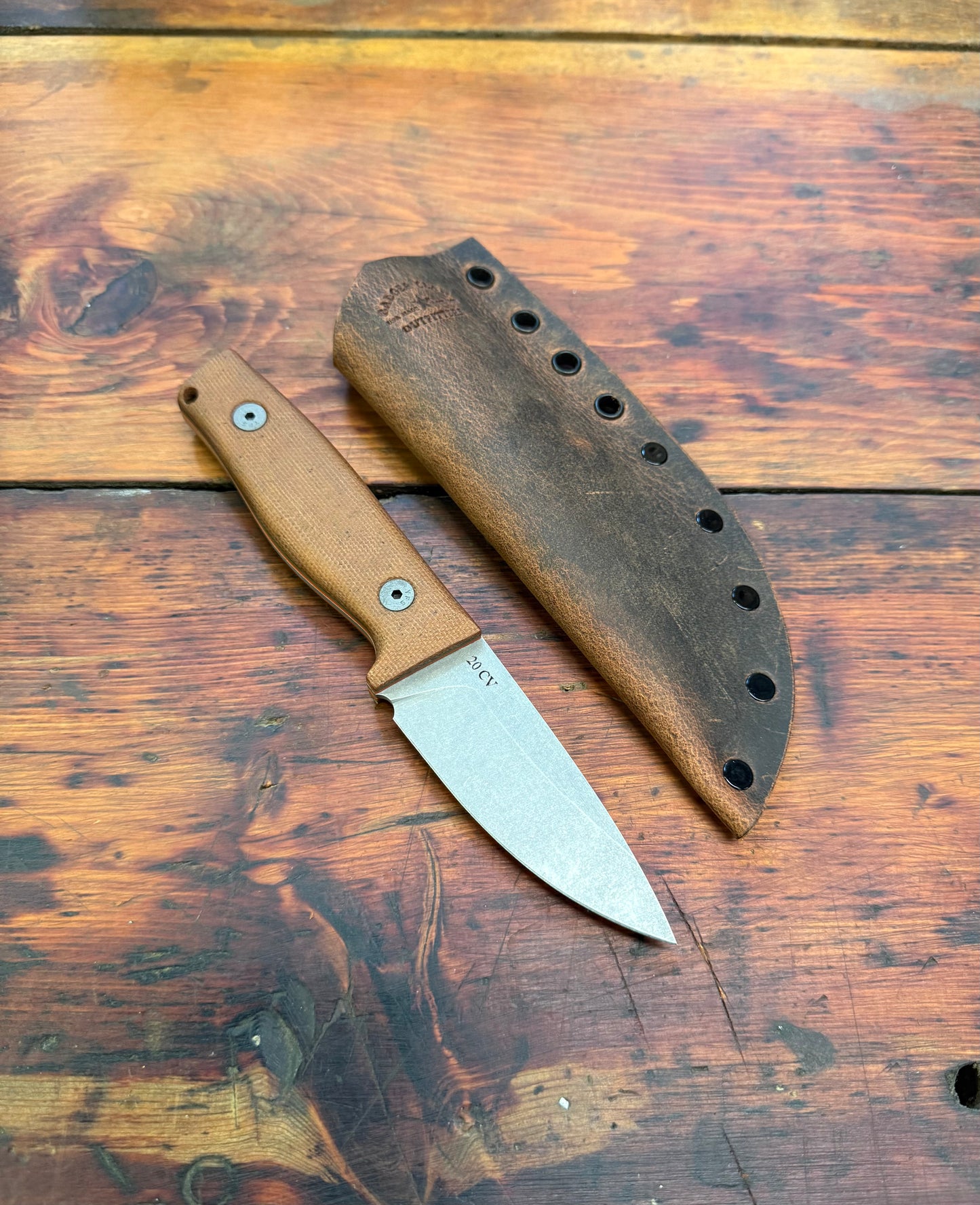 HKC - EDC3 - 20CV - Natural Micarta - 019