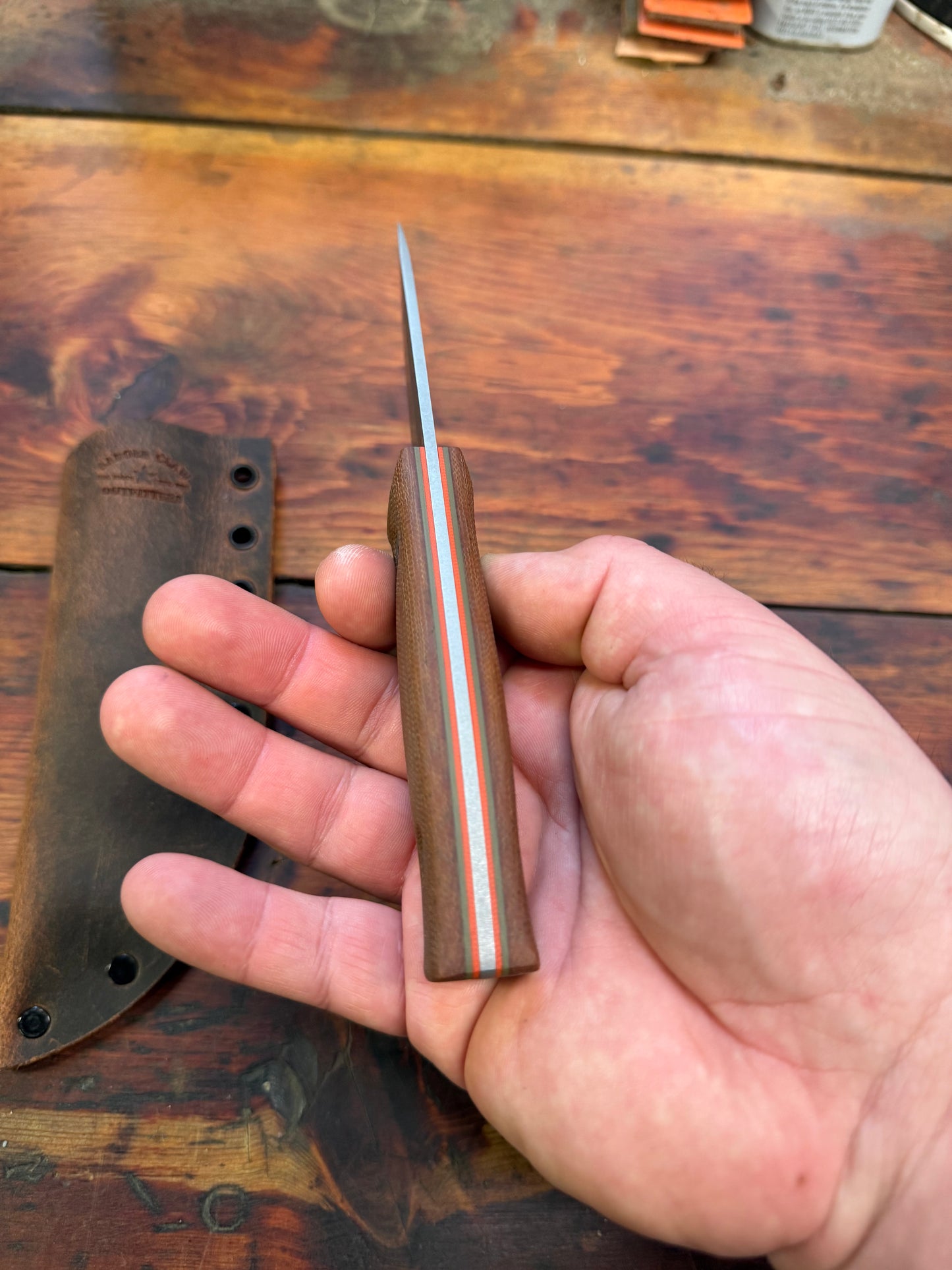 HKC - EDC3 - 20CV - Natural Micarta - 019