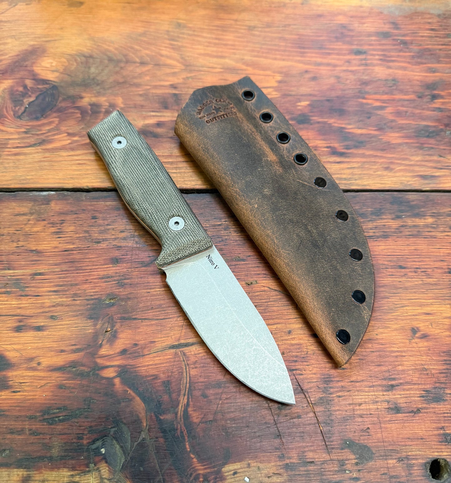 HKC - EDC3 - Nitro V - Green Micarta - 017