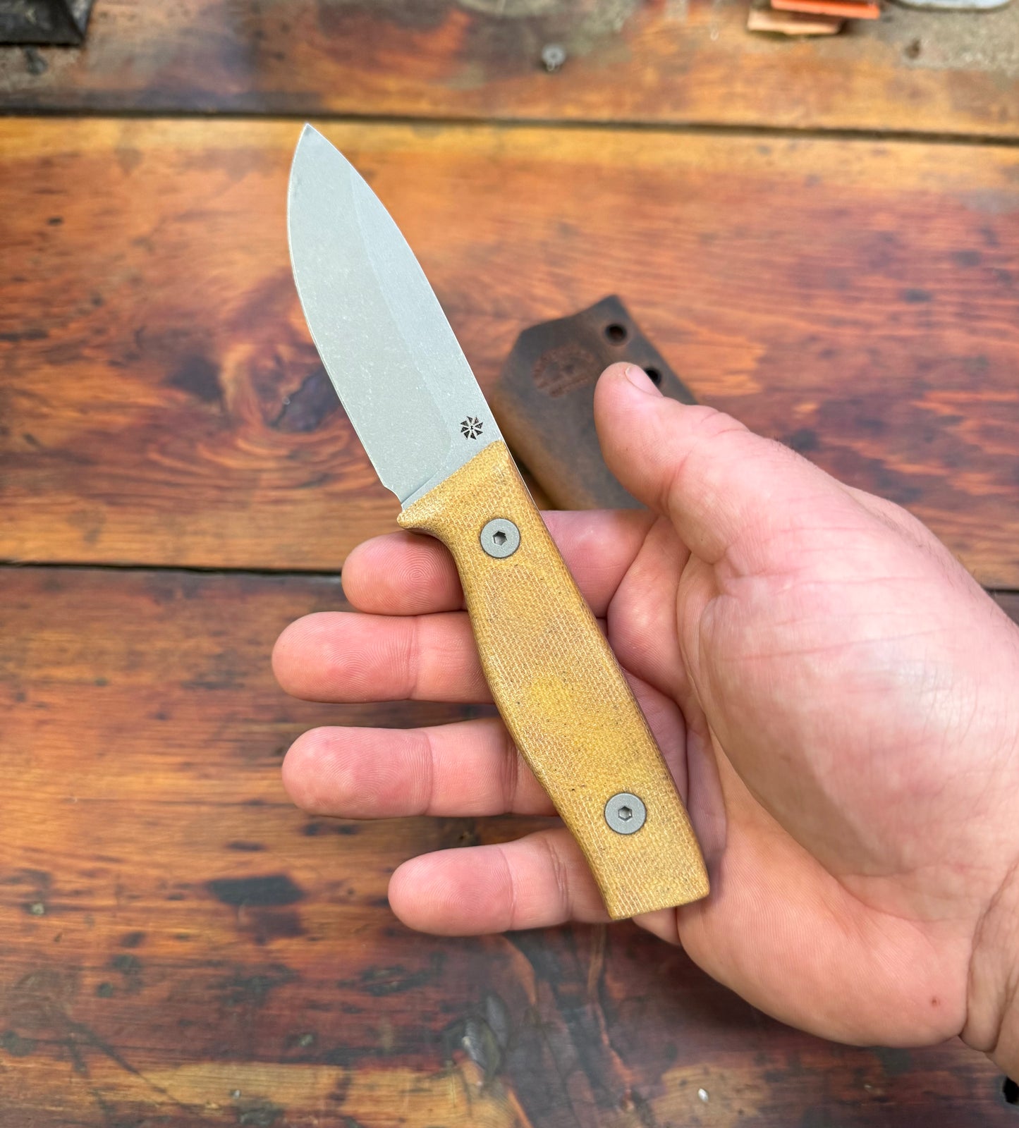 HKC - EDC3 - Nitro V - Natural Micarta - 020