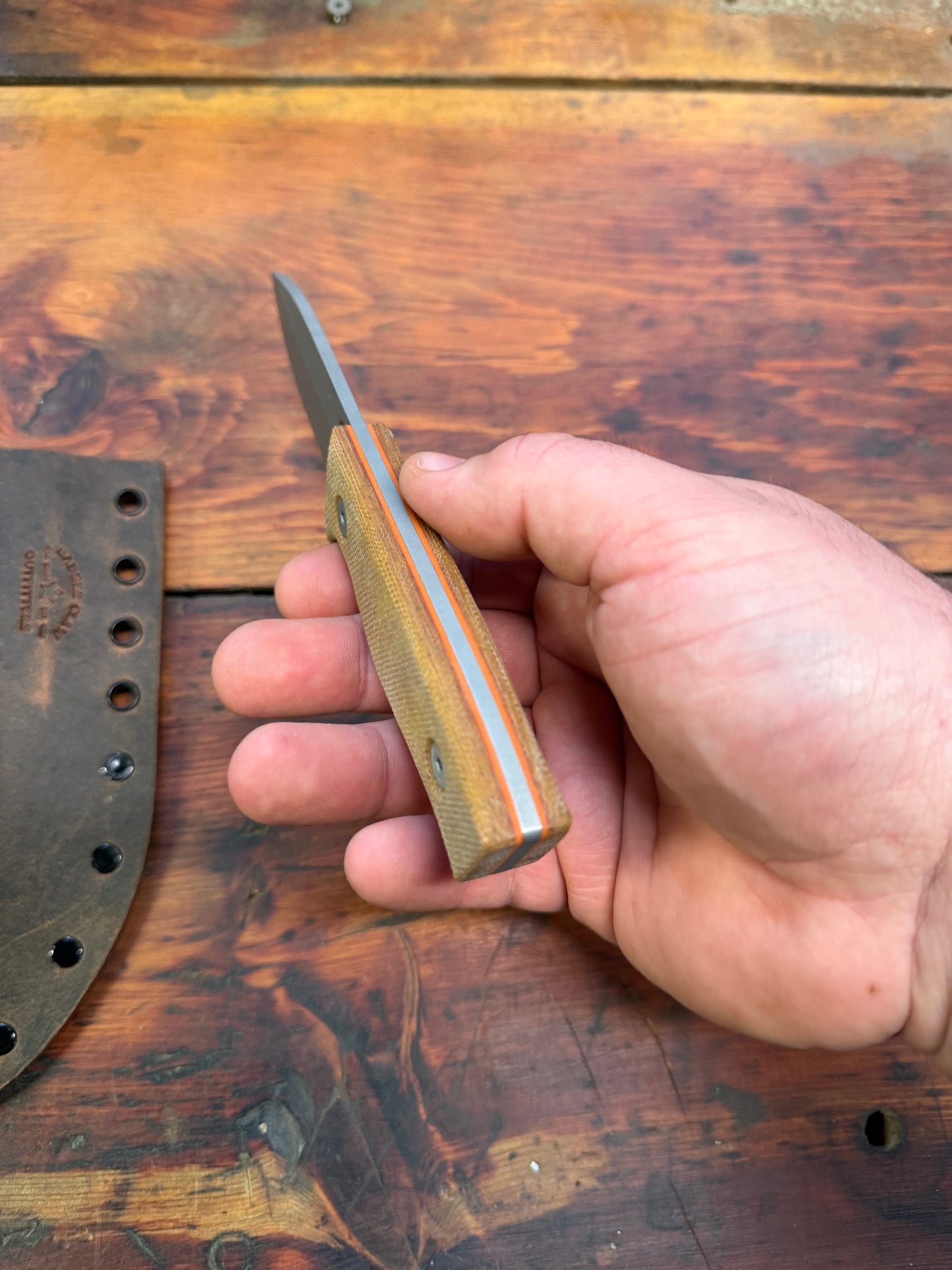 HKC - EDC3 - Nitro V - Natural Micarta - 021