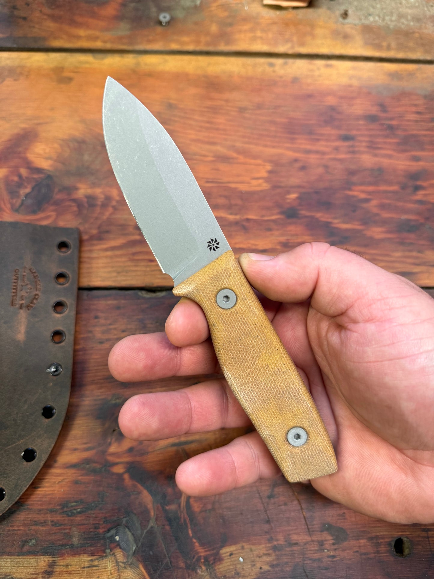HKC - EDC3 - Nitro V - Natural Micarta - 021
