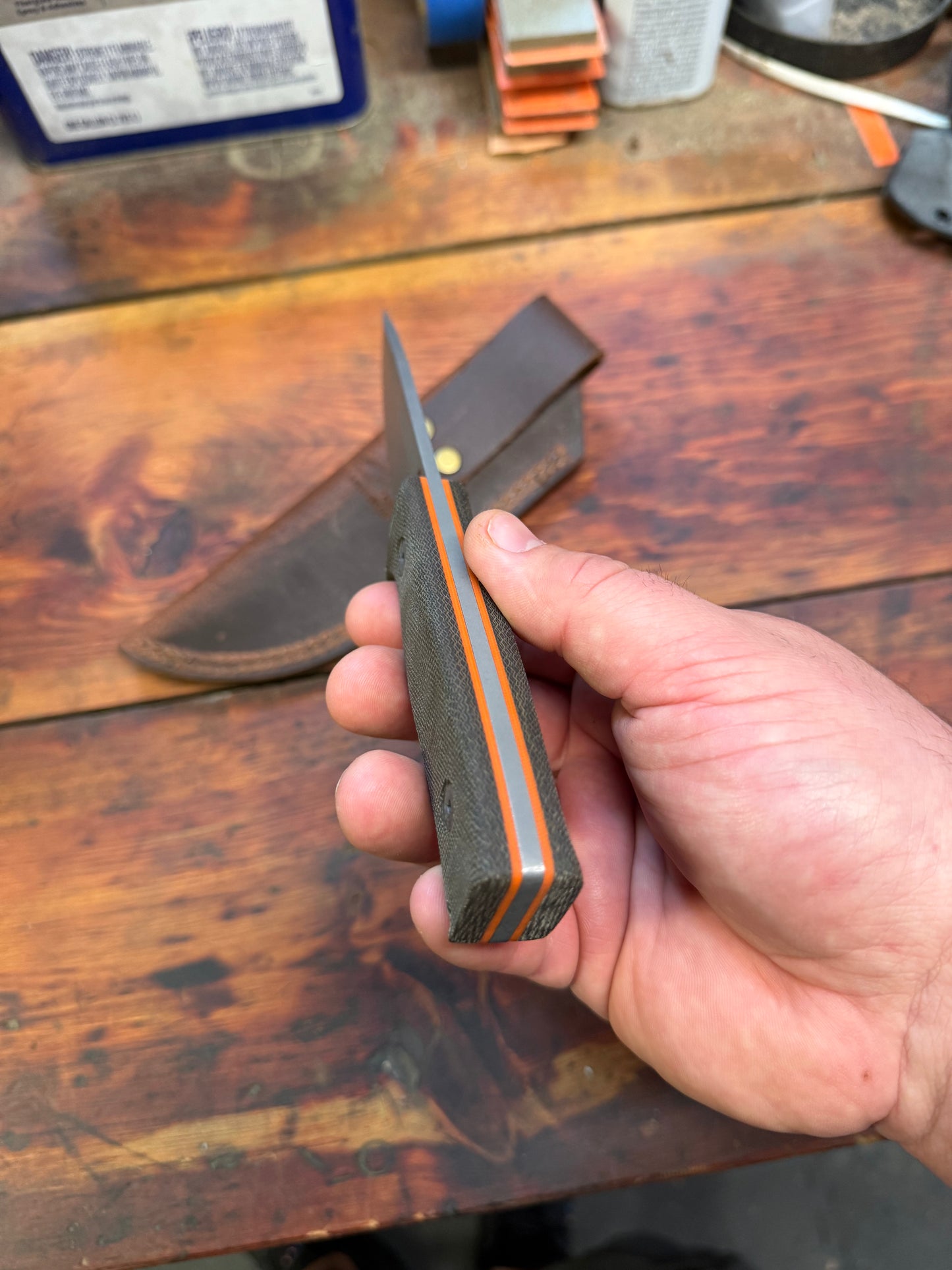 HKC - Hunter - OD Green Micarta - Magnacut - 04