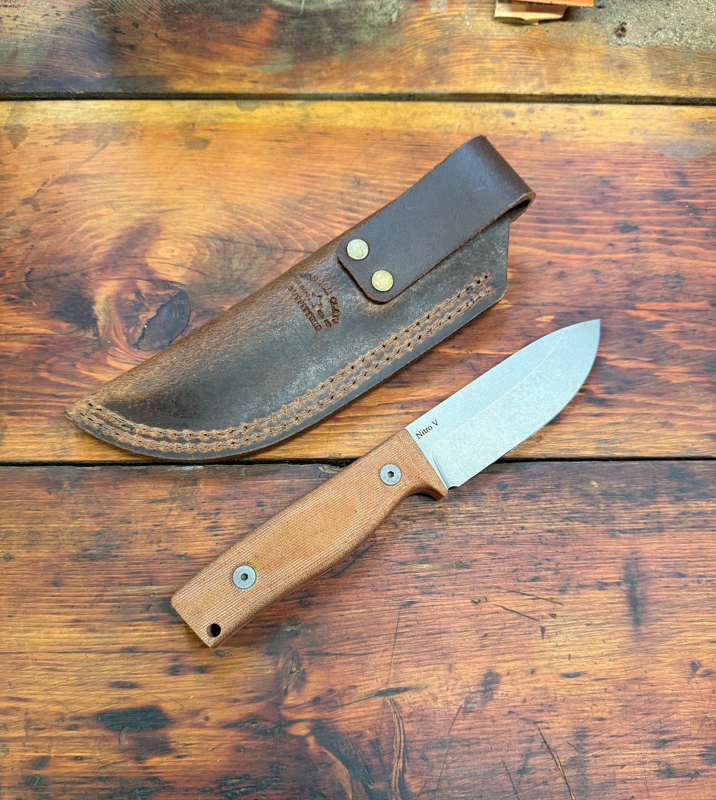 HKC - Prototype EDC 4 - Nitro V - Natural Micarta - 012