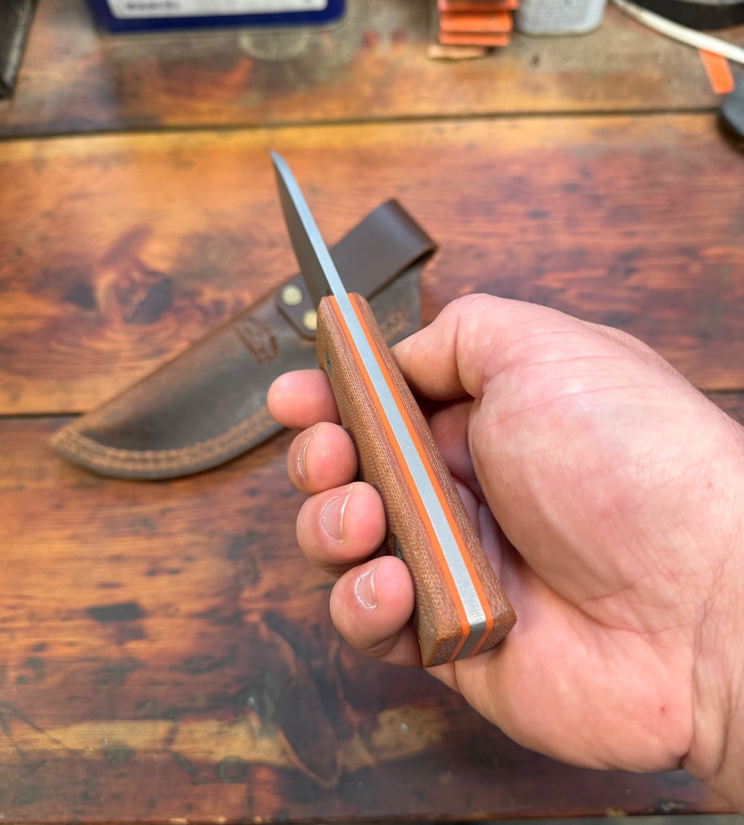 HKC - Prototype EDC 4 - Nitro V - Natural Micarta - 012