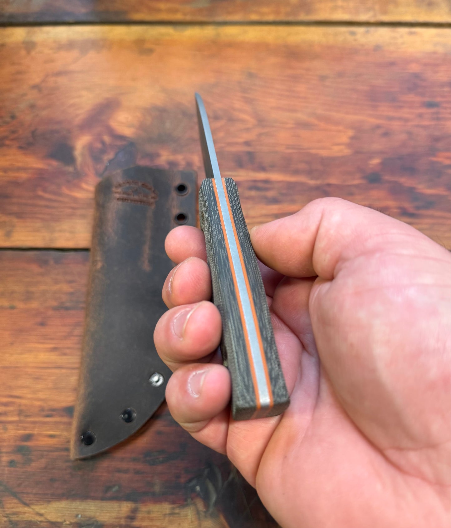 HKC - EDC3 - Green Micarta - 3V - 013