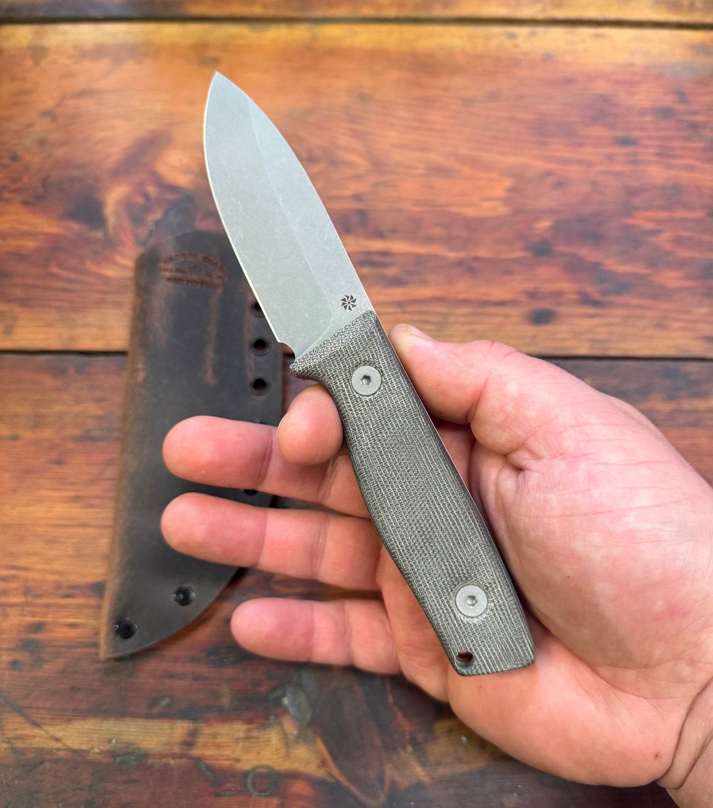 HKC - EDC3 - Green Micarta - 3V - 013
