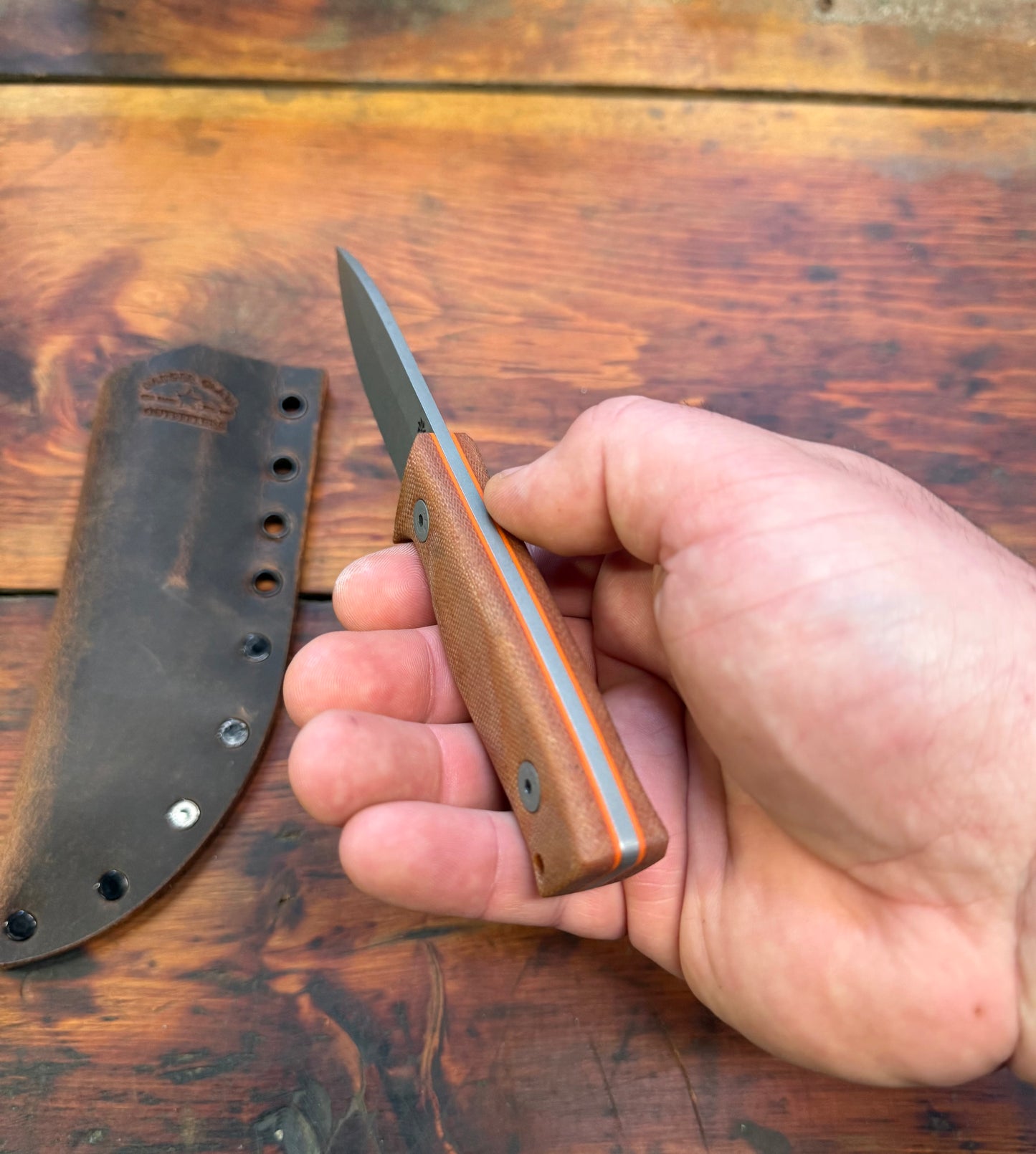 HKC - EDC3 - Nitro V - Natural Micarta - 018